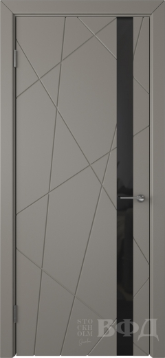 Межкомнатная дверь Флитта 26ДО03 Темно серый
