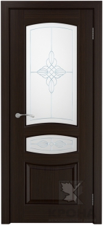 Межкомнатная дверь Порто-3 ДОО1 Темный шоколад