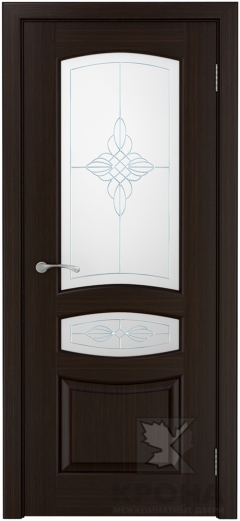 Межкомнатная дверь Порто-3 ДОО1 Темный шоколад