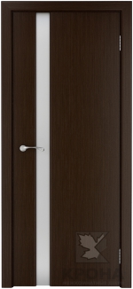 Межкомнатная дверь Лаура ДГ Венге Белый триплекс