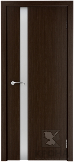 Межкомнатная дверь Лаура ДГ Венге Белый триплекс