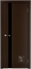Межкомнатная дверь Лаура ДГ Венге Черный триплекс