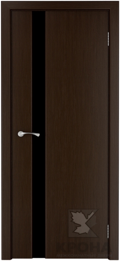 Межкомнатная дверь Лаура ДГ Венге Черный триплекс