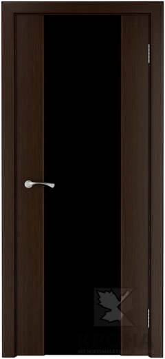 Межкомнатная дверь Лаура ДО Венге Черный триплекс