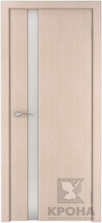 Межкомнатная дверь Лаура ДГ Беленый дуб Белый триплекс