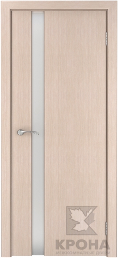 Межкомнатная дверь Лаура ДГ Беленый дуб Белый триплекс