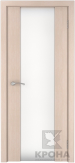 Межкомнатная дверь Лаура ДО Беленый дуб Белый триплекс