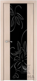 Межкомнатная дверь Лаура -2С ( 6 страз) Беленый дуб