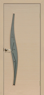 Межкомнатная дверь Волна М ДО Фьюзинг Беленый дуб