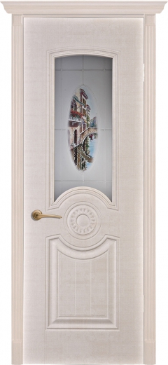 Межкомнатная дверь Венеция Речица ДО Беленый дуб