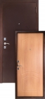 Сейф-дверь S 67 Элегия Миланский орех