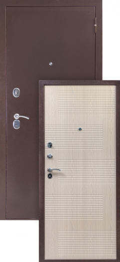 Сейф-дверь S 80 Спарта Беленый дуб