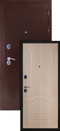 Сейф-дверь S 80 3К Женева Беленый дуб
