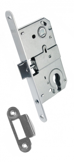 Замок механический под цилиндр Хром