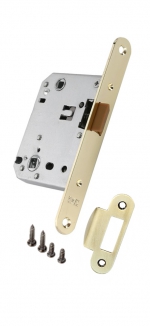 Замок механический под завертку Золото