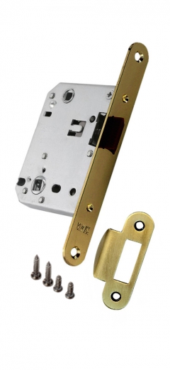 Замок механический под завертку Бронза