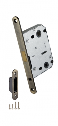 Замок магнитный под завертку Бронза