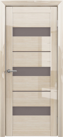 Межкомнатная дверь Прага Глянец Мокко Бронза