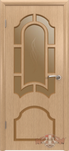 Межкомнатная дверь Кристалл 3ДР2 Светлый дуб