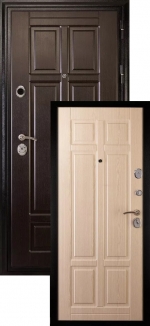 Сейф-дверь Сударь МД-07 Венге/Беленый дуб