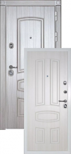 Сейф-дверь Сударь МД-42 Серый/Светлое дерево