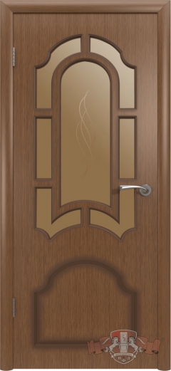 Межкомнатная дверь Кристалл 3ДР3 Орех